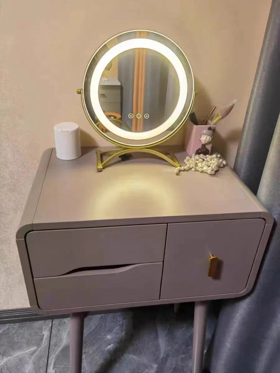 Miroir Rond sur Pied OR