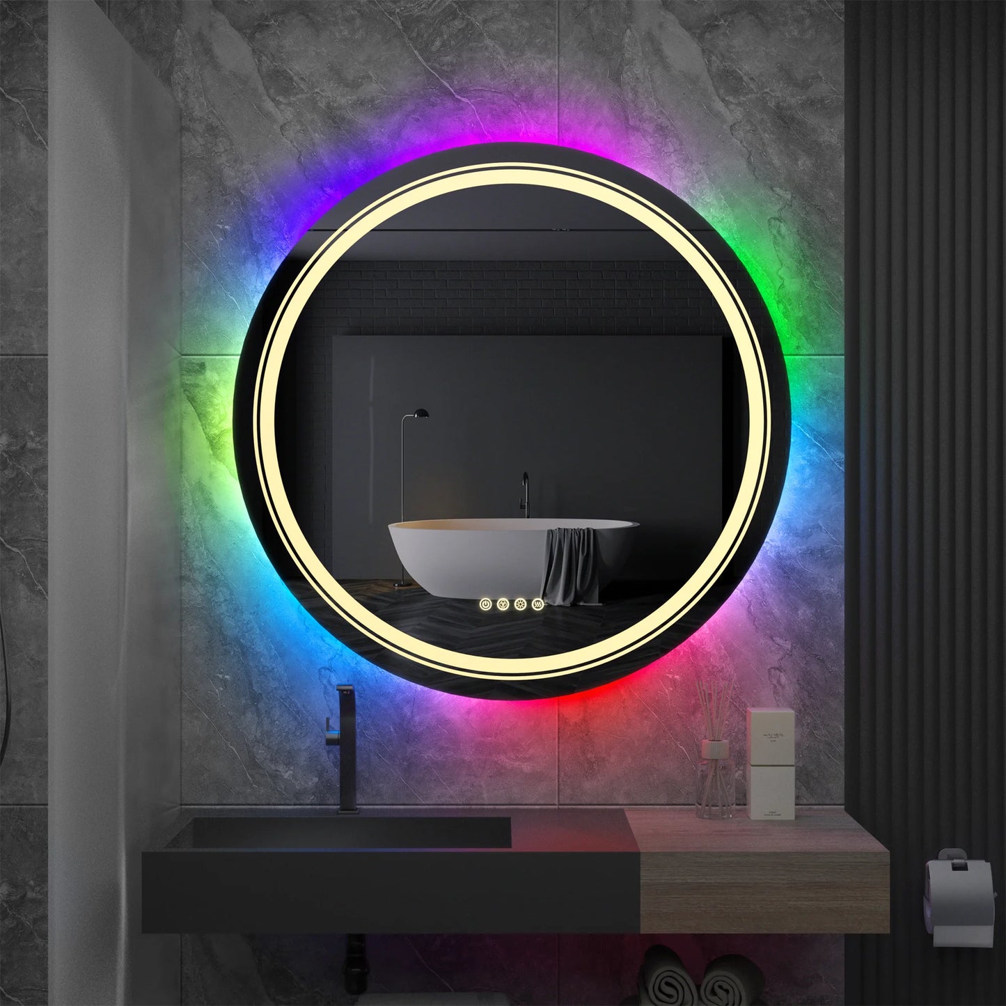 Miroir Mural LED RGB