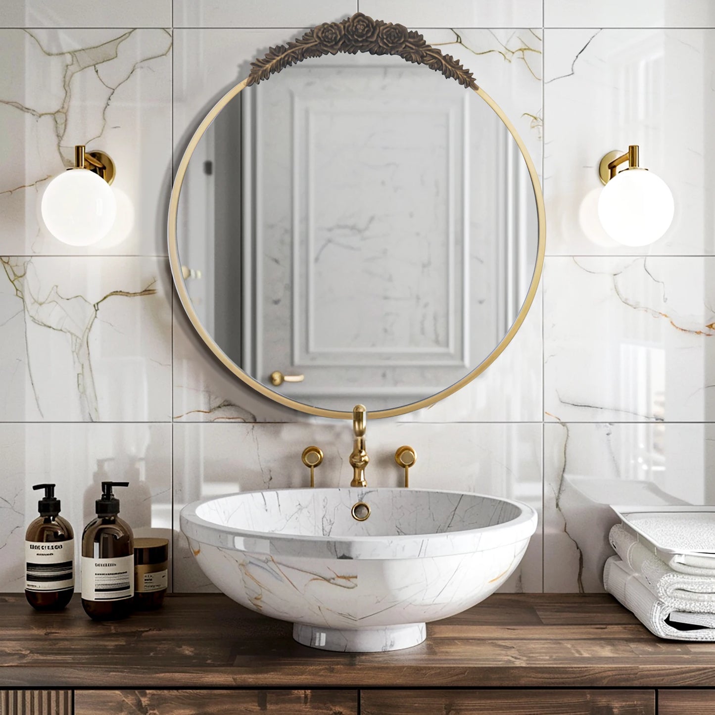 Miroir Rond Baroque