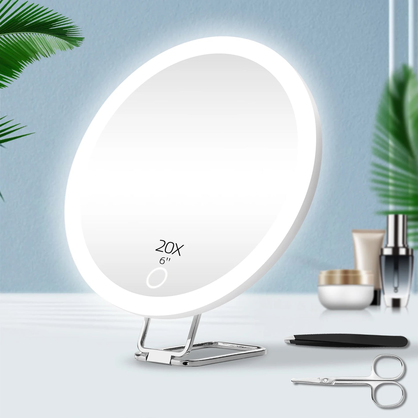 Miroir grossissant x20 blanc