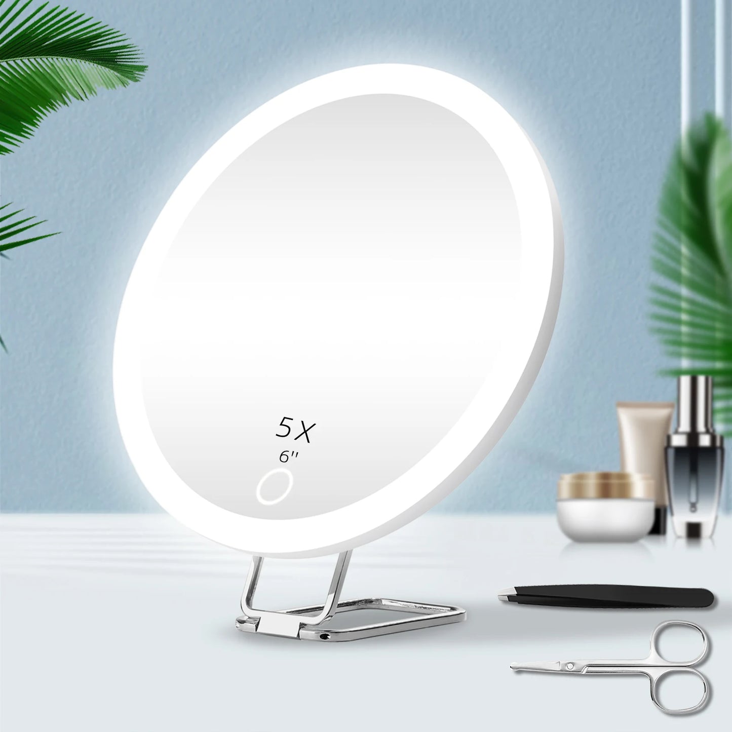 Miroir grossissant x 5 blanc