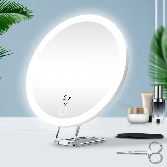 Miroir grossissant x 5 blanc