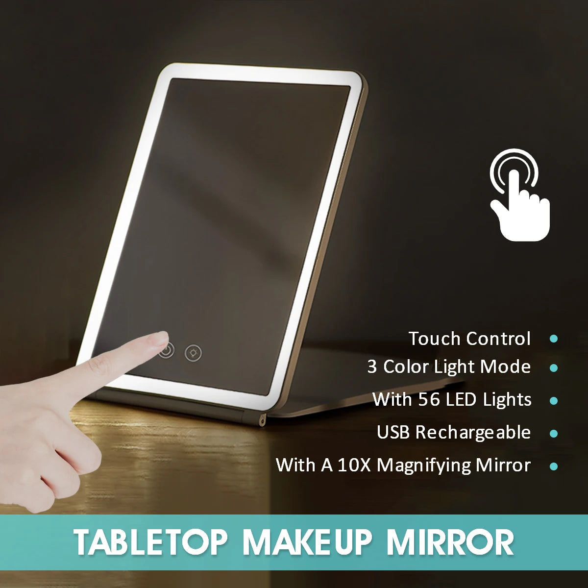 Miroir de maquillage LED