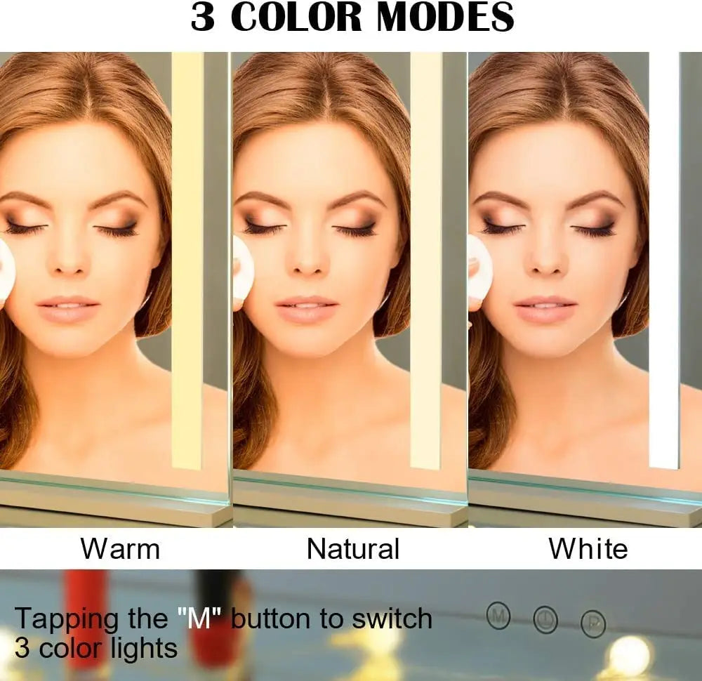 Miroir LED Rond sur Pied