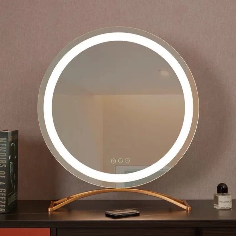 Miroir LED Rond sur Pied