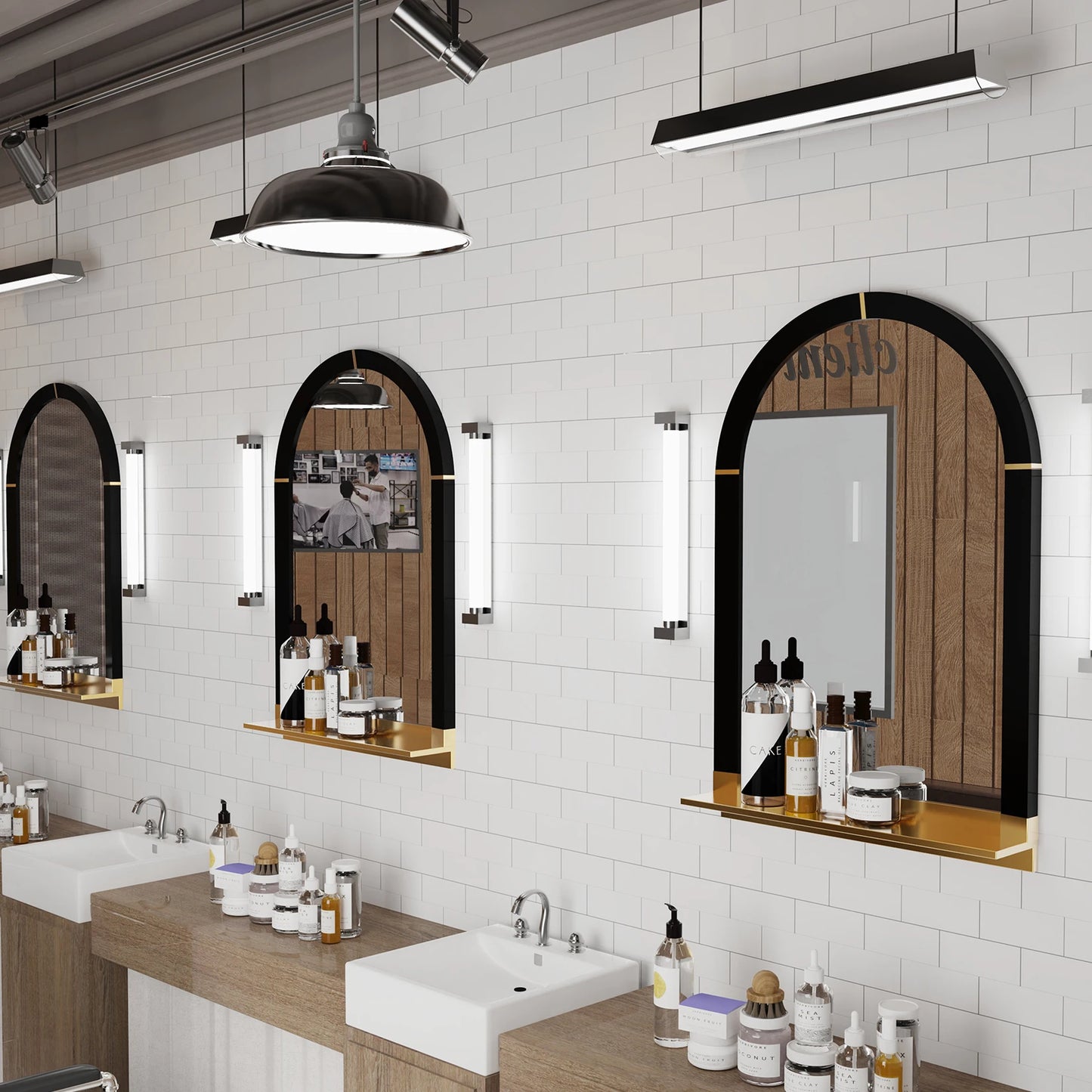 miroir mural avec etagere1