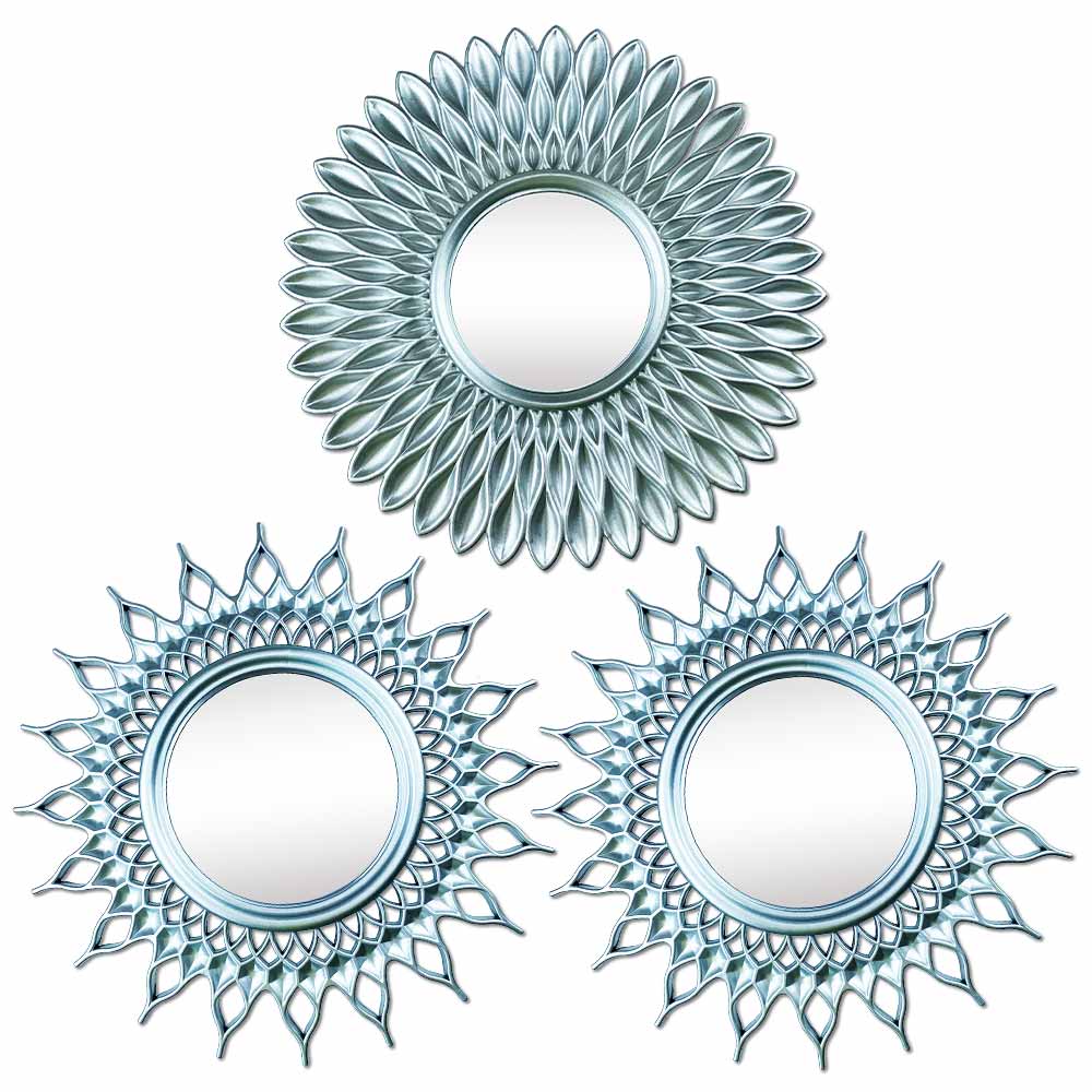 Petit Miroir Soleil Argenté 3