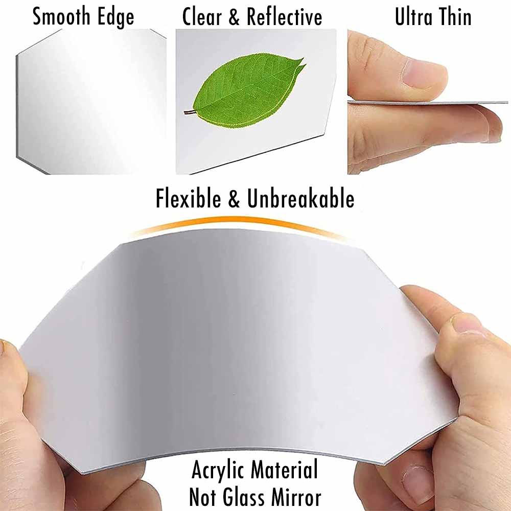 Miroir Adhésif Hexagone