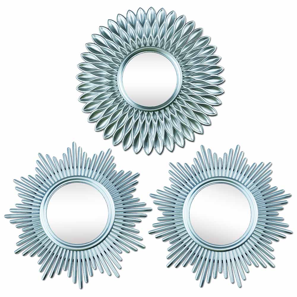 lot de Petit Miroir Argenté