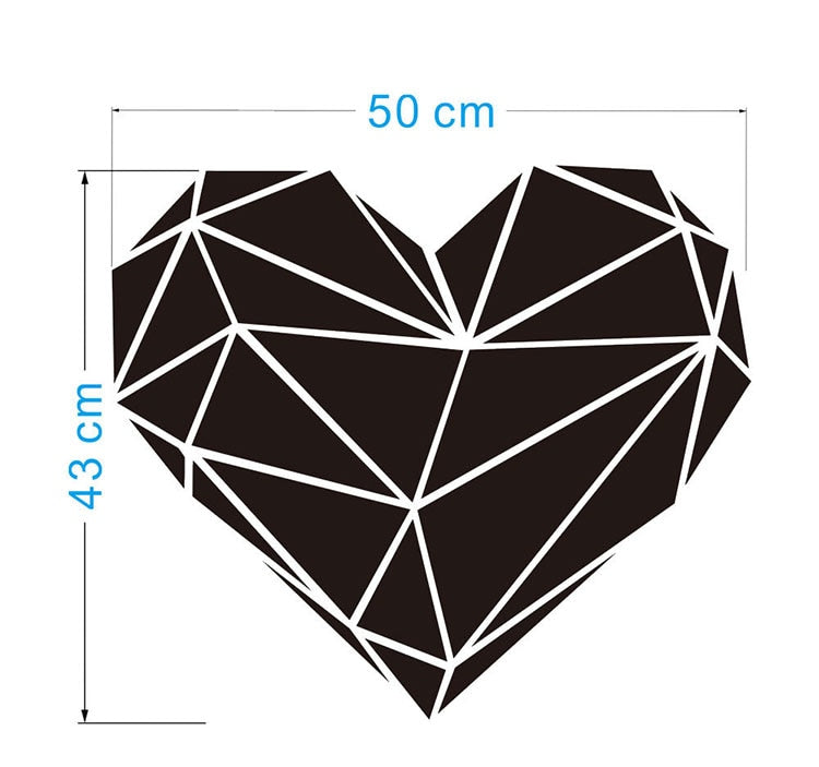 Miroir Adhésif Coeur 3D