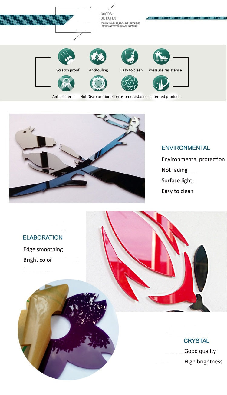 Miroir Adhésif Coeur 3D