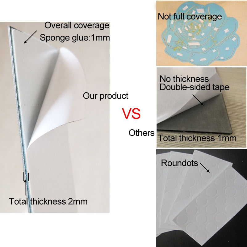 Miroir Adhésif Coeur 3D