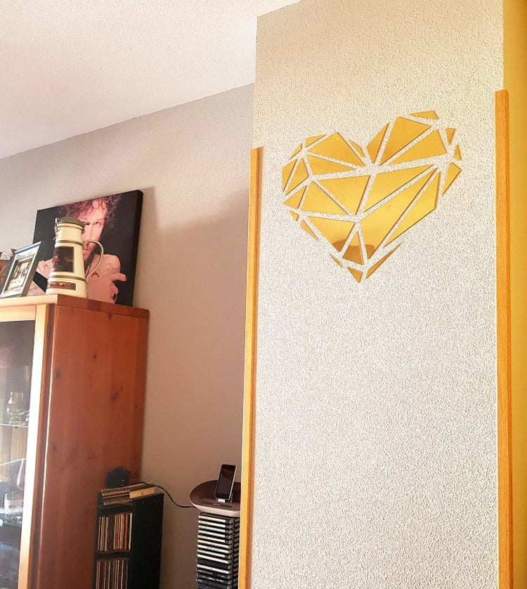 Miroir Adhésif Coeur 3D