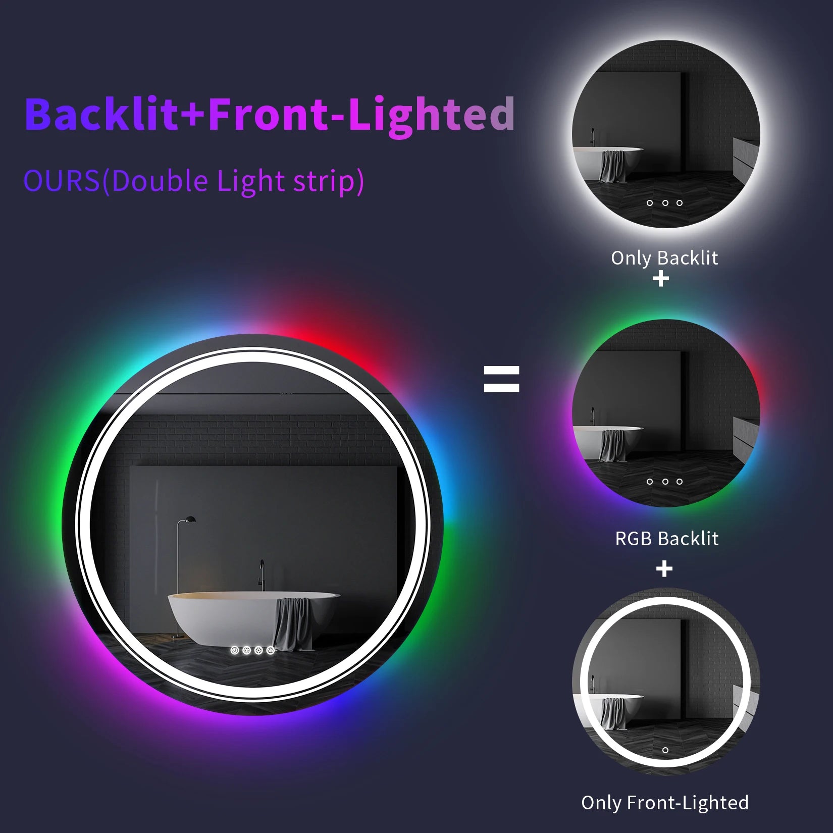 miroir mural led rgb1